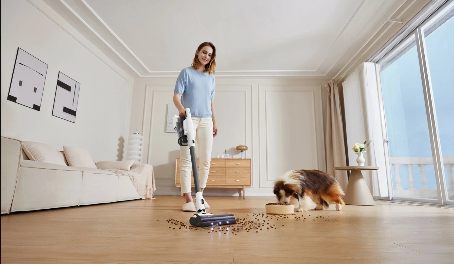 Brezžični sesalnik Tineco A30S PLUS, bel-siv