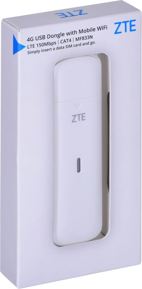 Modem za mobilno omrežje ZTE MF833N, bel