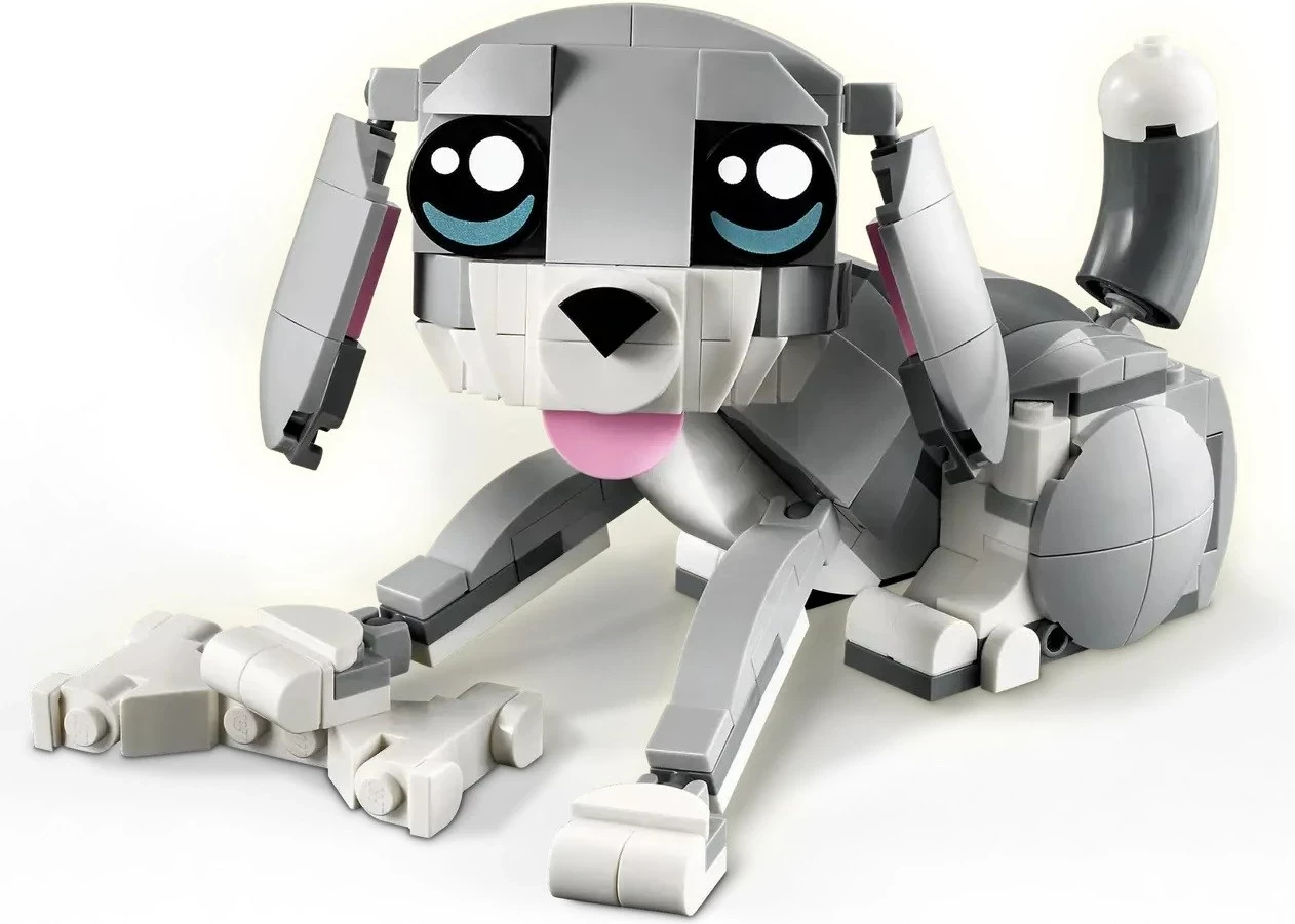 Igriv maček, Set LEGO Creator 3 v 1 Playful Cat 31163, za otroke 8+