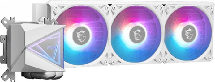 Vodni hladilnik vse-v-enem MSI MAG Coreliquid I360, 3x12 cm, bel, RGB