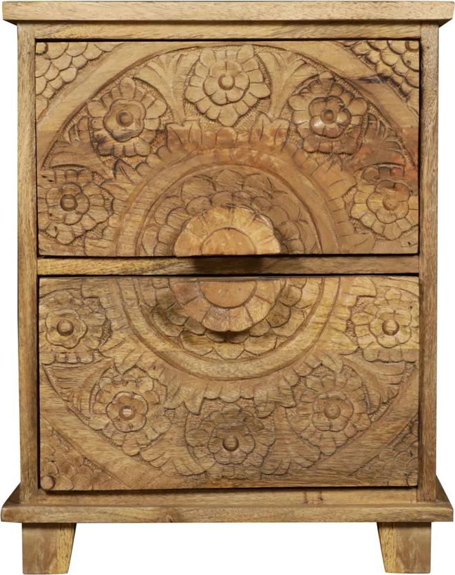 Komoda Bali iz mangovega lesa, naravna, 40x32x51 cm