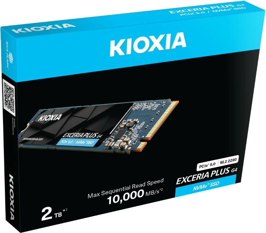 SSD Exceria Plus G4 Kioxia, 2 TB, M.2 2280, PCIe Gen5x4