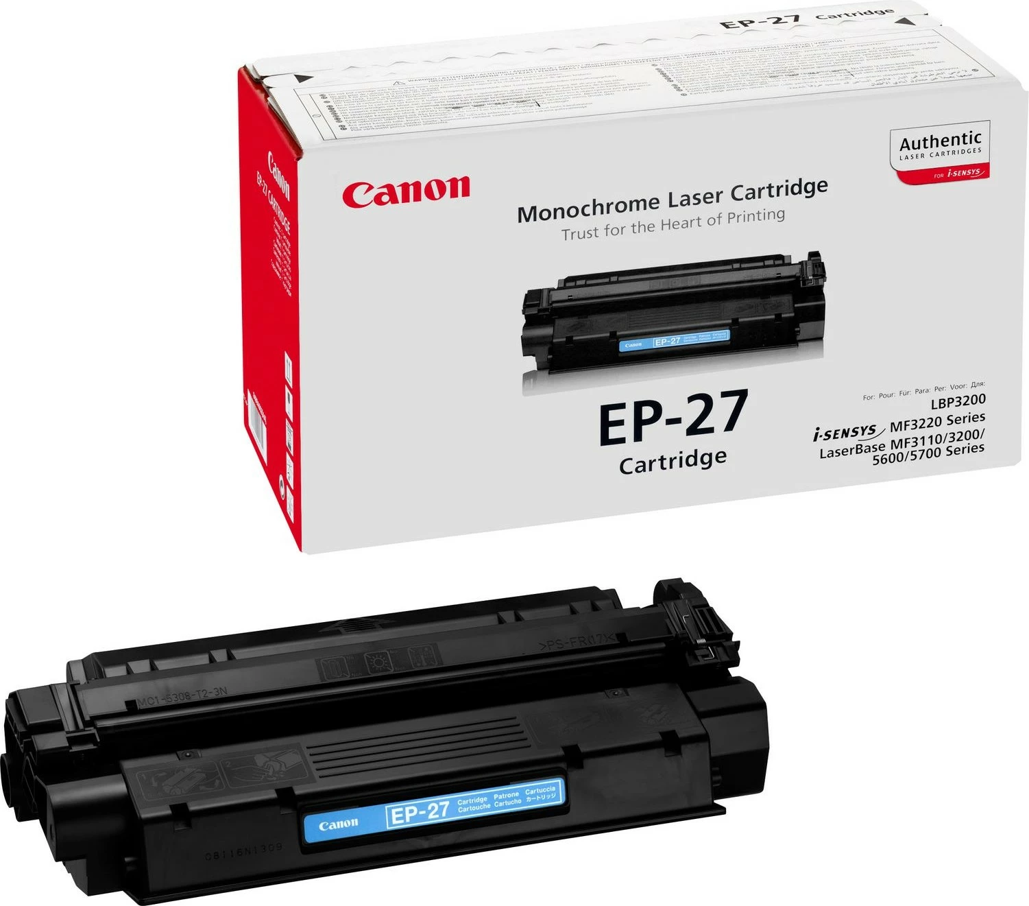 Toner 2500 strani, črn Canon EP-27