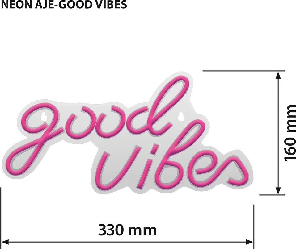 LED napis Activejet AJE-NEON VIBES, večbarven