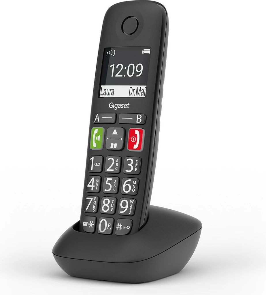 Brezžični telefon Gigaset E290HX, zaslon 2", veliki gumbi