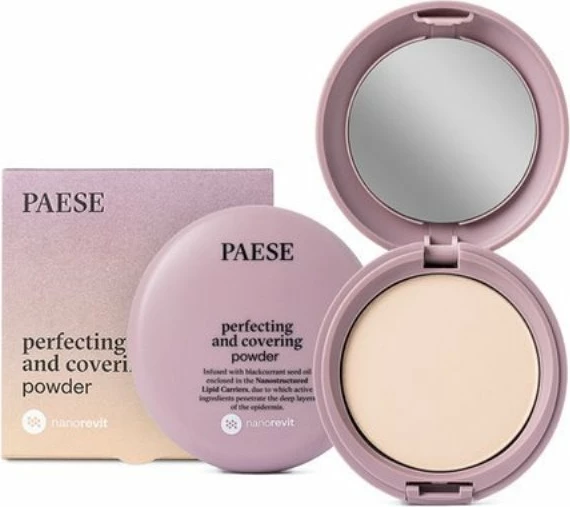 Kompaktna puder za ženske Paese Nanorevit Perfecting and Covering Powder 02 Porcelain 9g