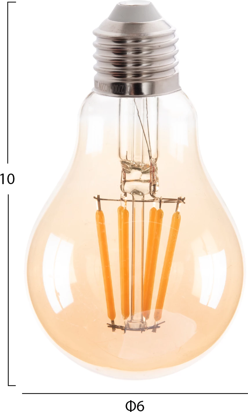 LED žarnica FH4045 z nitko 8W E27 3000K zlata zatemnljiva