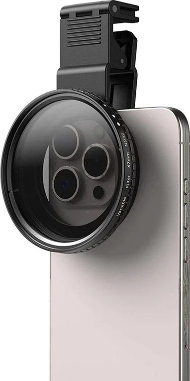 Nastavljiv ND filter, 67 mm, Apexel APL-67VND400 — za pametni telefon in kamero