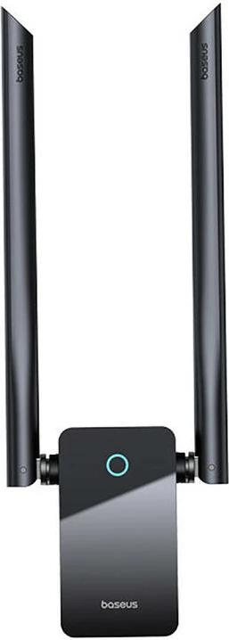 WiFi adapter Baseus FastJoy 1800 Mbps z zunanjima antenama, črn