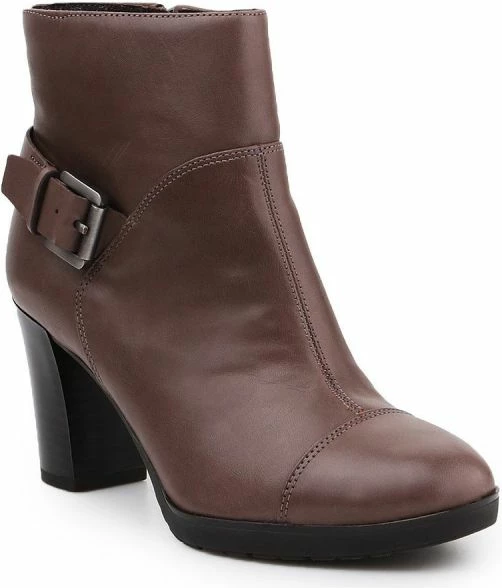 Čevlji Geox D Raphal Mid za ženske, rjavi