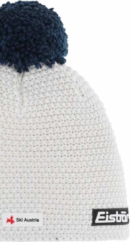 Kapa s cofkom Eisbar, bela in modra