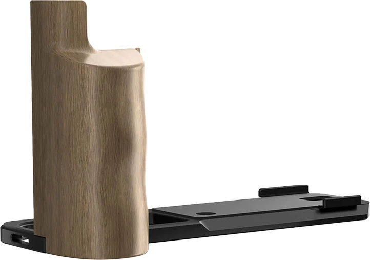 L nosilec z ročajem za fotoaparat, Freewell FW-FU-XLBB, za Fuji X100VI, združljiv z Arca-Swiss, CNC aluminijasta podlaga 72 g, leseni ročaj, črn