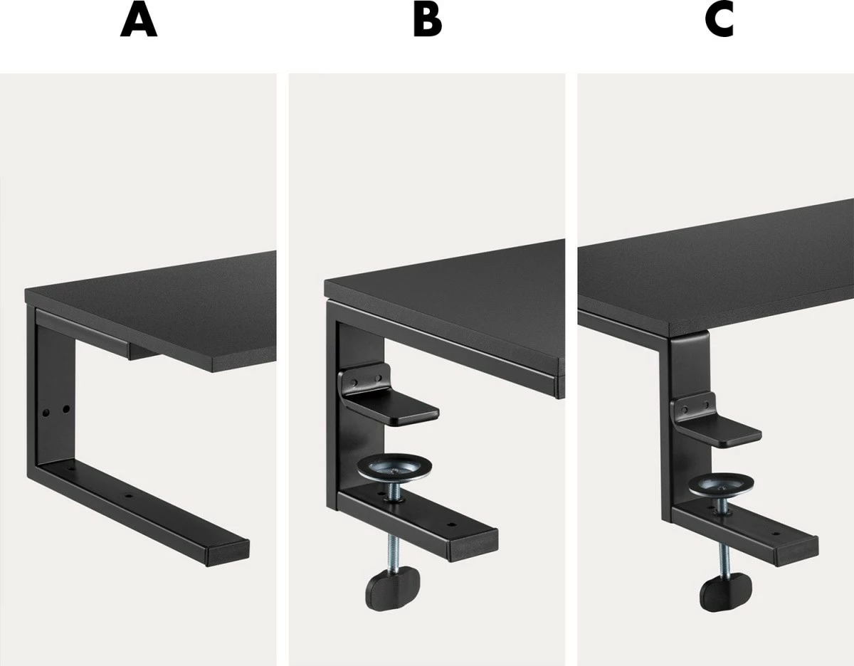Stojalo za prenosnik Ergo Office ER-303 B, za mizo, črno
