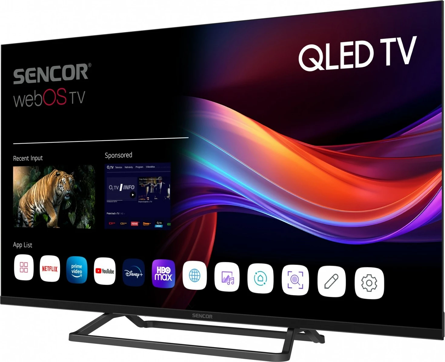 QLED televizor 32-palčni, Full HD, Smart webOS — Sencor SLE 32QF860B, črn