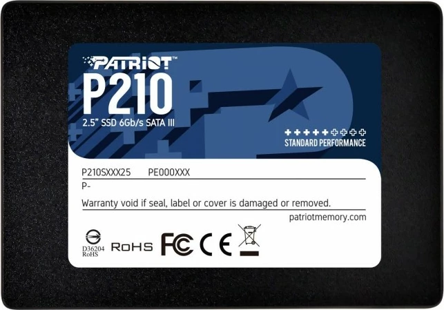 SSD Patriot P210, 256 GB, 2,5", SATA III, črn