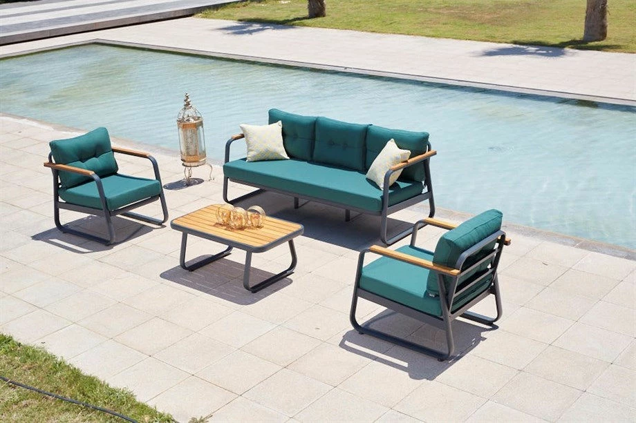 Vrtni lounge set Skye Decor Rio, petrol modra