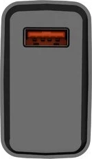 Hiter polnilnik USB-A 18W, črn Natec Ribera