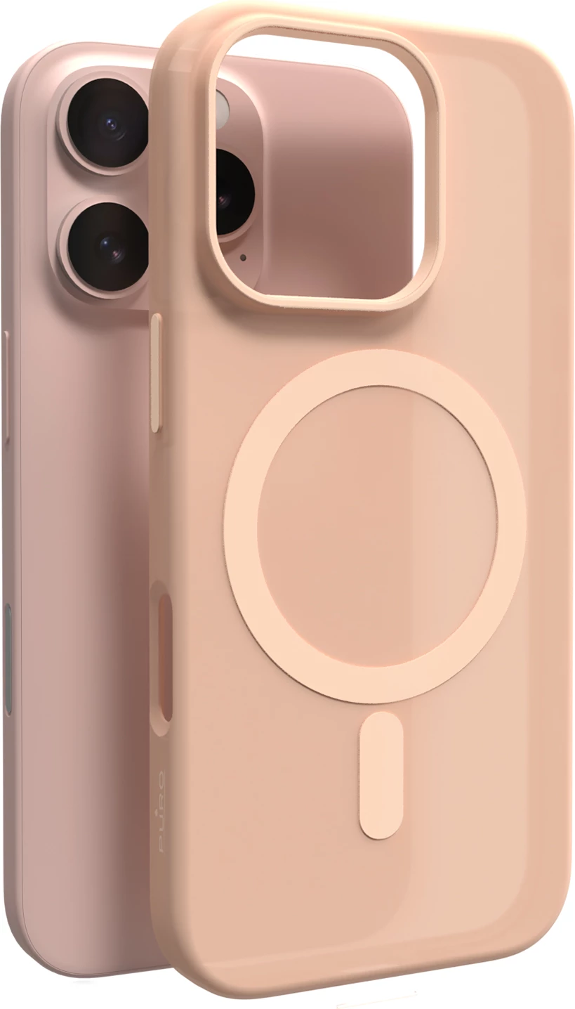 Ovitek za telefon iz mehkega silikona, bež, Puro Daylight MagSafe za iPhone 16 Pro