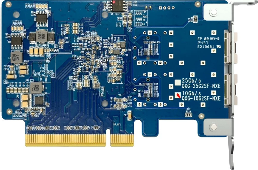 Omrežna kartica 10GbE, dvojni SFP+ port, PCIe, z ventilatorjem QNAP QXG-10G2SF-NXE