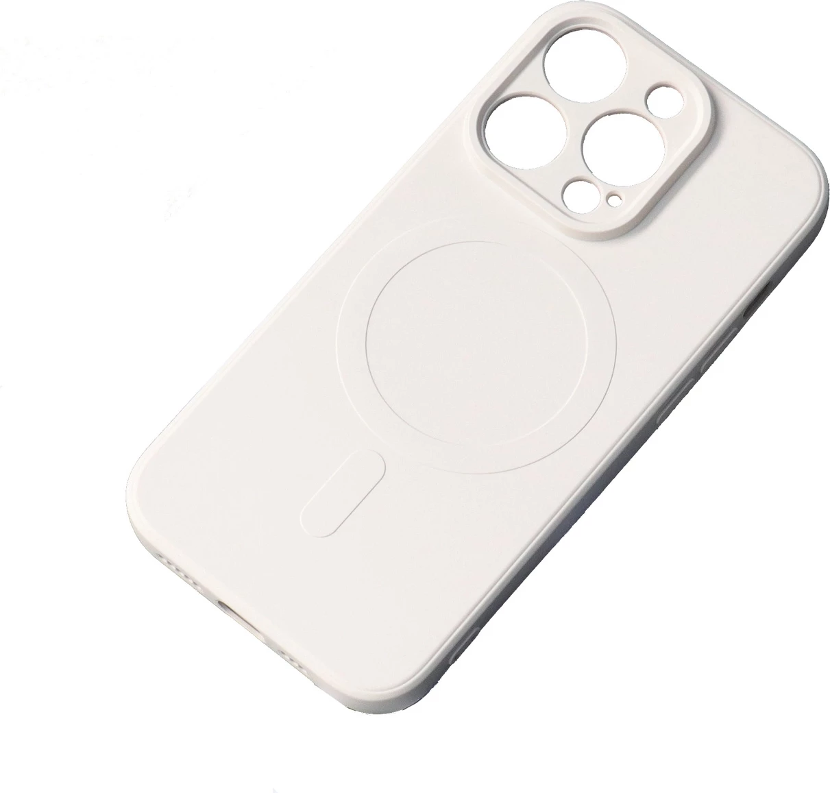 Silikonski ovitek z MagSafe za Samsung Galaxy A36 5G, Hurtel, bež