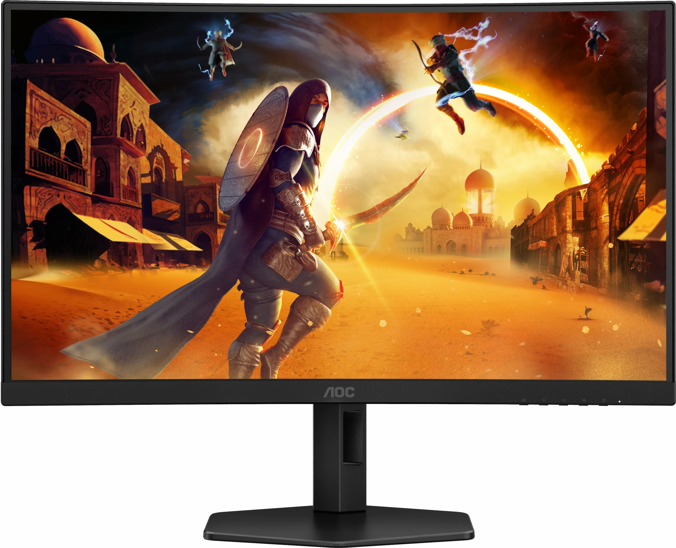 Zakrivljen igralni monitor 27", Quad HD, 180Hz, črn — AOC CQ27G4X