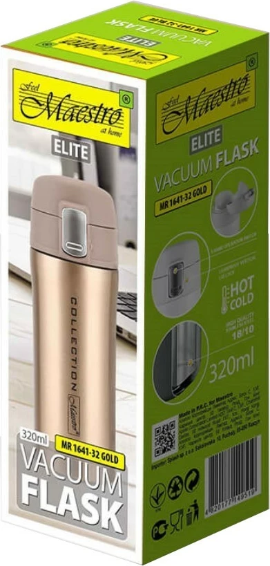 Termovka 320 ml, Feel-Maestro MR-1641-32, zlata