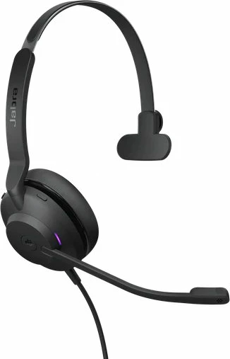 Kable slušalke za pisarno Jabra Evolve2 30 SE USB-A, MS Mono, črne