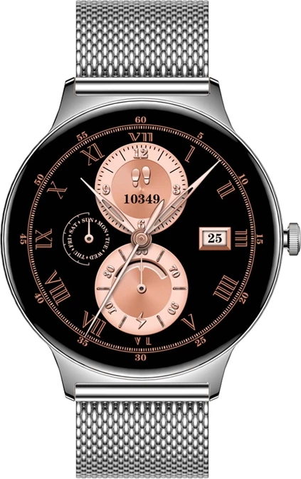 Pametna ura AMOLED 1,43" Colmi V89, BT klici, 100+ športov, IP67, srebrno jeklo