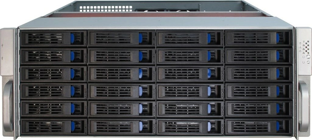Serversko ohišje Inter-Tech 4U-4424, rack 4U, ATX/EATX/EEB/Mini-ITX/uATX, kovina, črno/srebrno