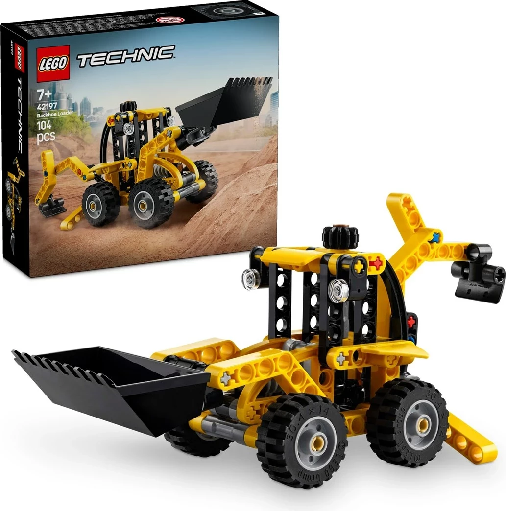 Set Technic, LEGO 42197, za otroke 7+, 104 kosi, rumen