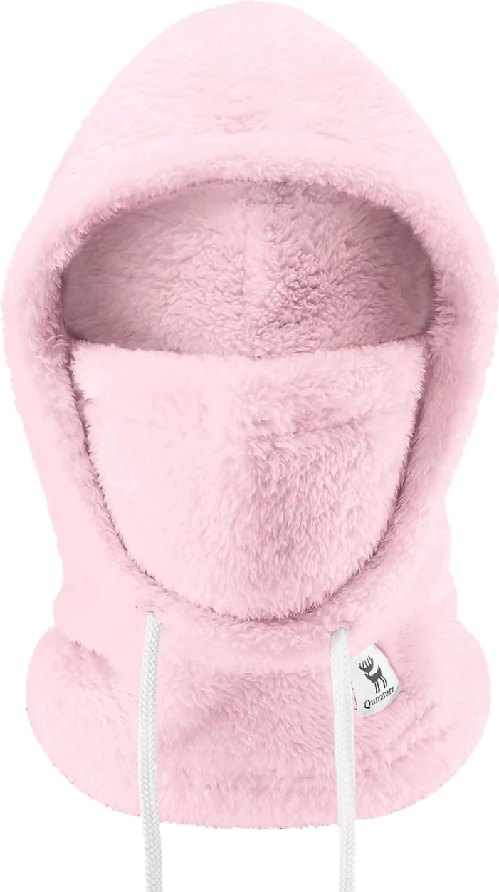 Balaklava za smučanje Qunature Arctic Velvet, M, rožnata