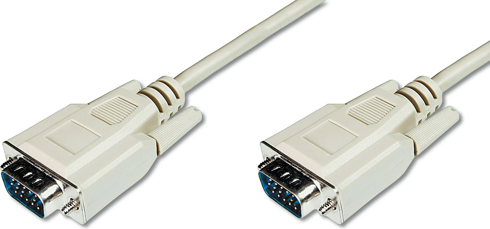 VGA kabel Digitus 1,8 m, moški-moški, bež