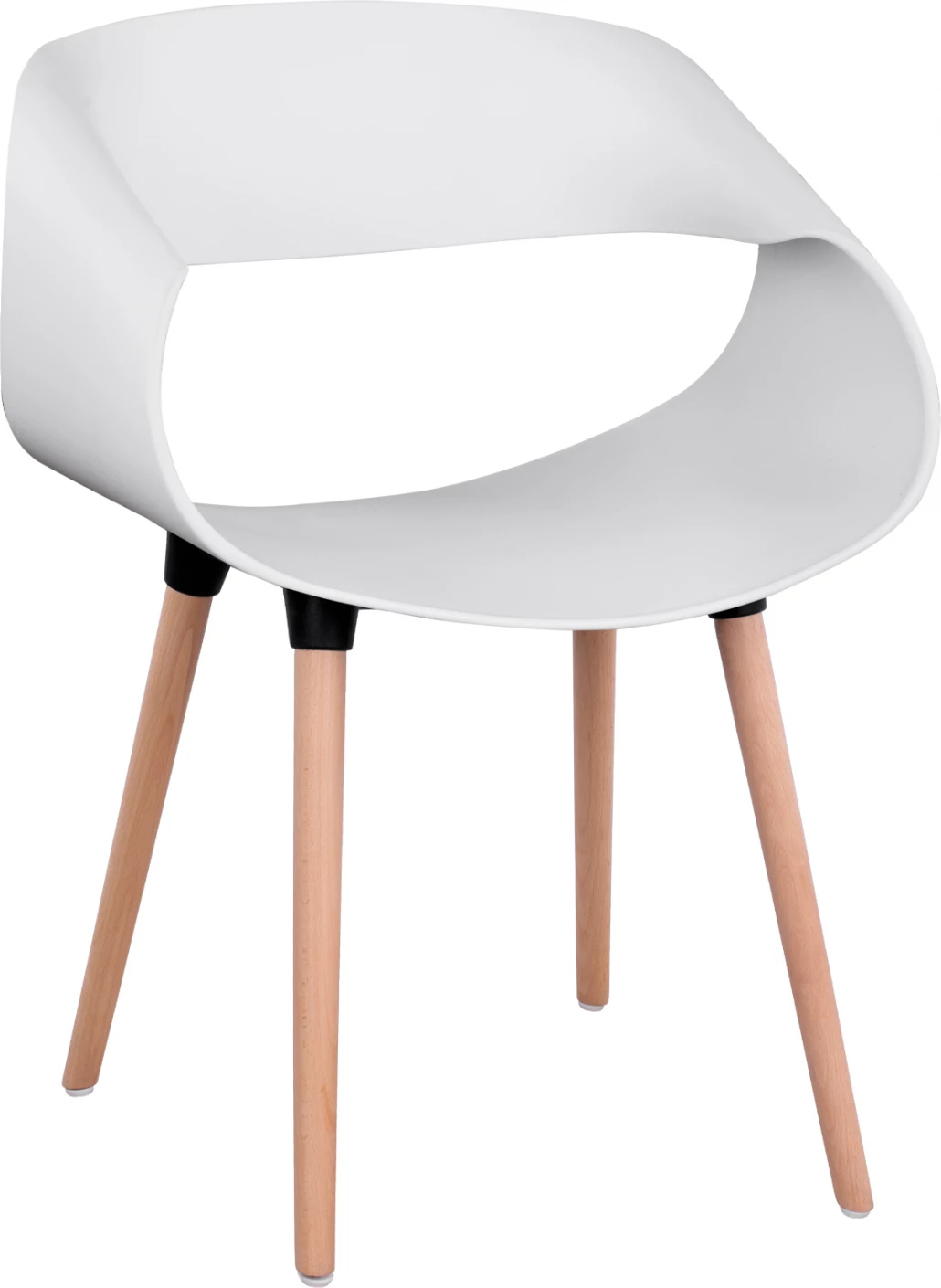 Polipropilenski naslanjač Maggie FH8600.01 v beli barvi 59x53x80 cm, set 2 kosov