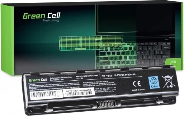 Baterija Green Cell TS13V2, 4400 mAh, črna