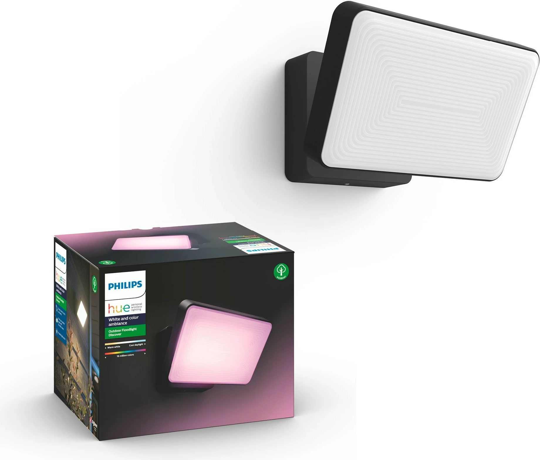 Zunanja svetilka Philips Hue Discover, LED, črna
