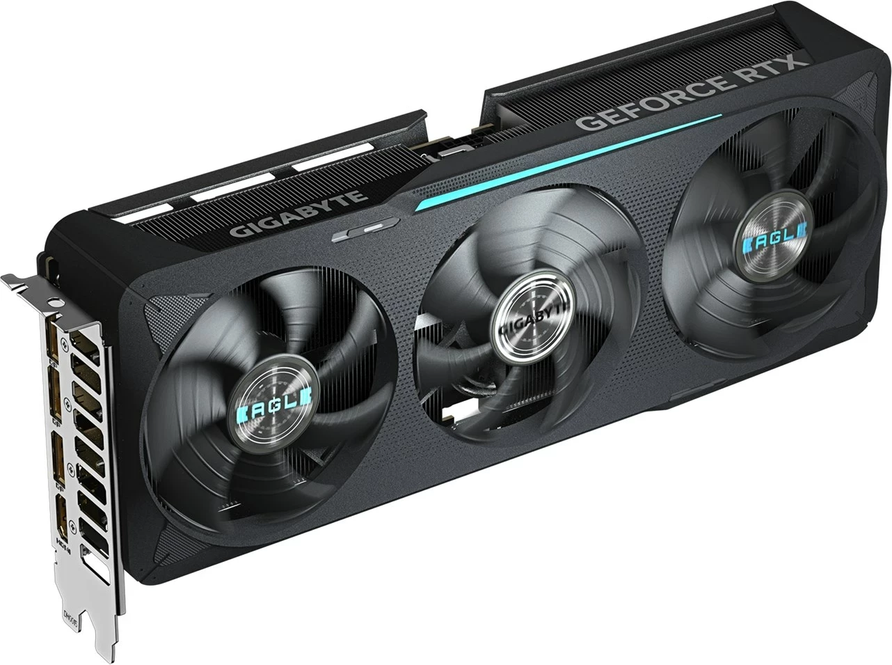 Grafična kartica GeForce RTX 5070 EAGLE OC SFF 12G, Gigabyte, 12 GB GDDR7, PCI-E 5.0, črna