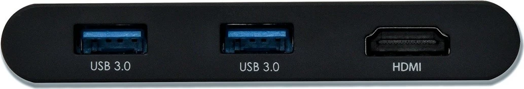 Adapter USB-C z HDMI, 2x USB 3.0, Power Delivery, črn, i-tec C31DTPDHDMI