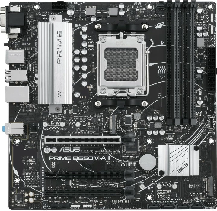 Matična plošča ASUS PRIME B650M-A II-CSM, Socket AM5, DDR5, micro ATX, črna