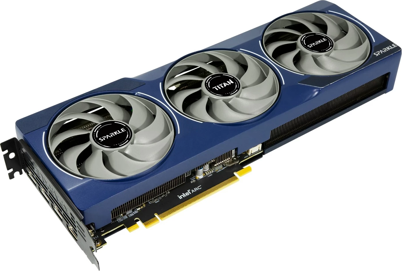 Grafična kartica SPARKLE Intel Arc B580 TITAN OC, 12 GB, modra