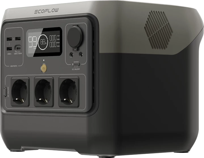 Prenosna postaja za napajanje EcoFlow RIVER 2 Pro, 768Wh, 800W, črna