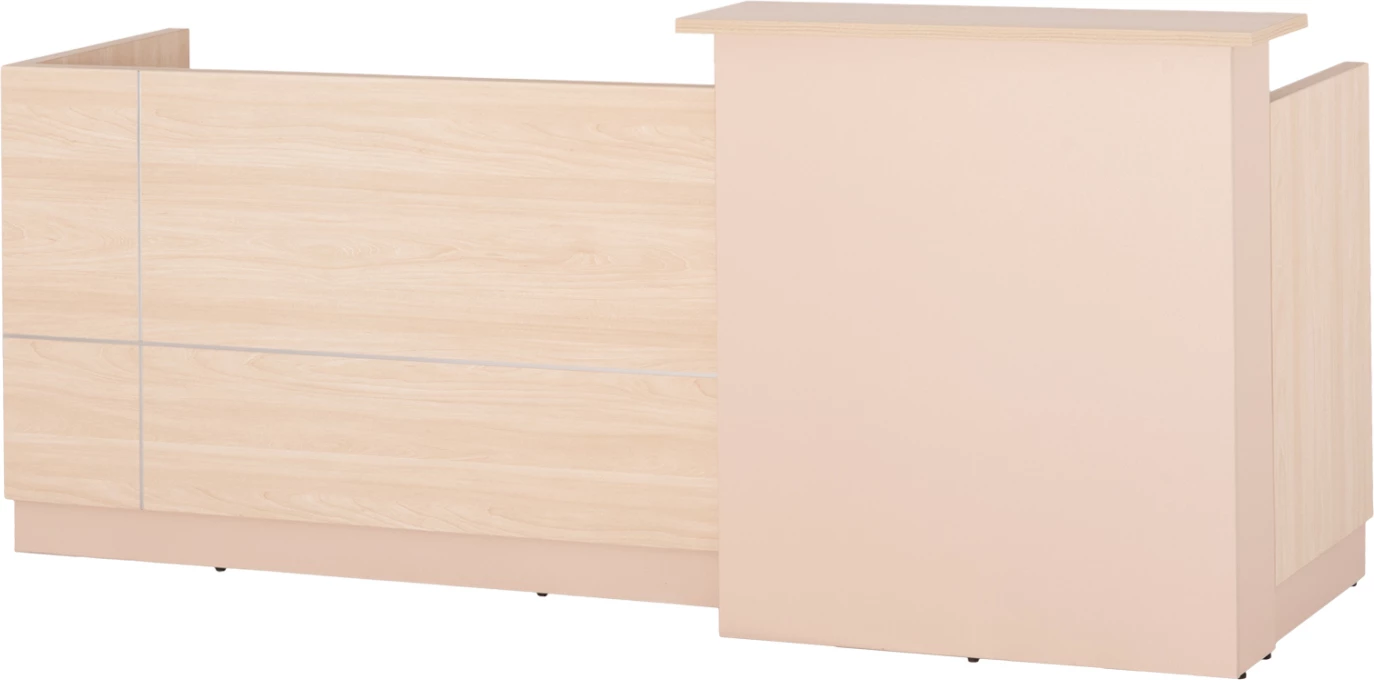 Recepcijska miza DALTON FH2068.02 melamin v sonama-beli 240x80x106H cm