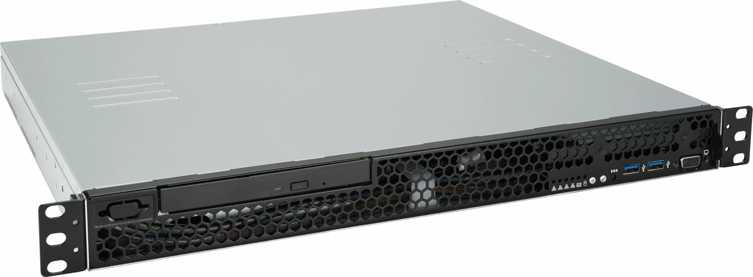Kaseta za strežnik ASUS RS100-E11-PI2 barebone, 1U, Intel Xeon, 4x DIMM, 350 W, srebrna