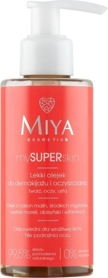 Olje za čiščenje in odstranjevanje ličil za ženske mySUPERskin Miya Cosmetics 140 ml