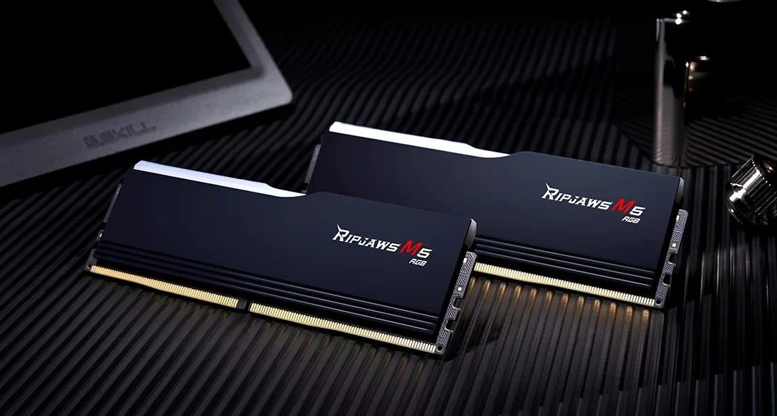 Komplet RAM G.Skill Ripjaws M5 RGB F5-6000J2836G32GX2-RM5RK, 64 GB (2 x 32 GB), DDR5