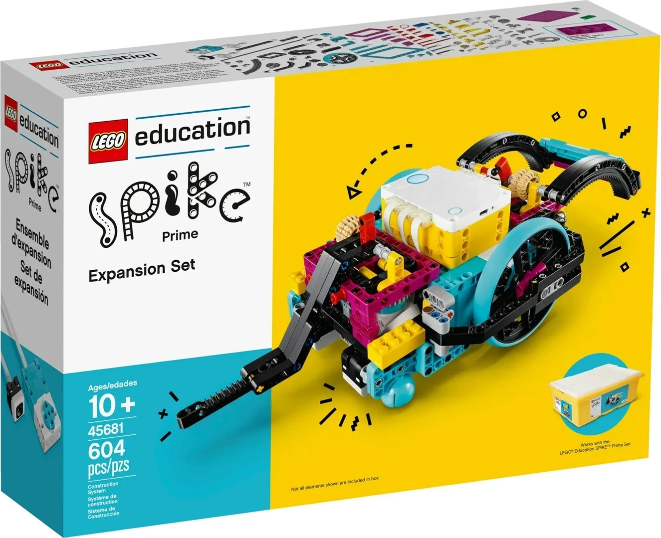 Razširitveni set LEGO Education Spike Prime, 604 kosov, za otroke 10+