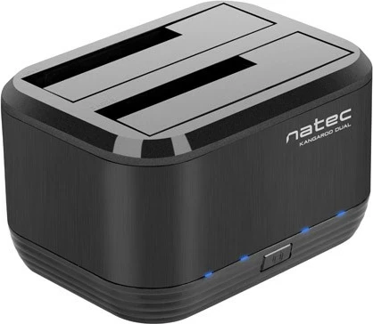 Docking postaja za HDD/SSD 2,5'' + 3,5'', USB 3.0, črna, Natec Kangaroo Dual NSD-0955