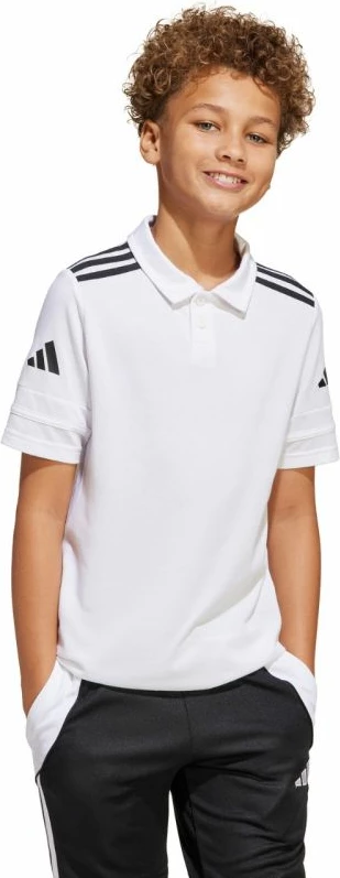 Polo majica za otroke adidas, bela