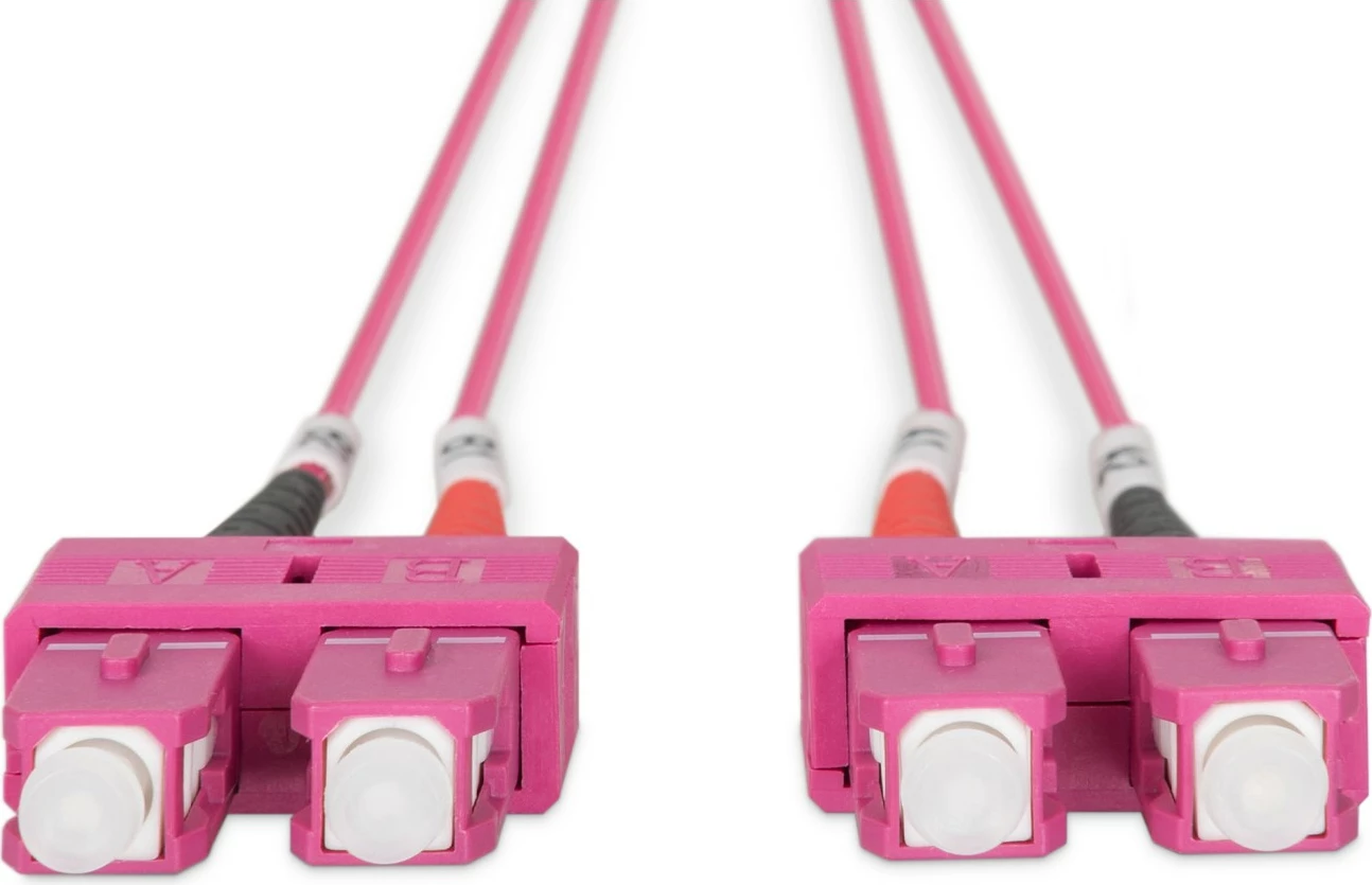 Optični kabel OM4 SC/SC 1 m, vijoličen — Digitus