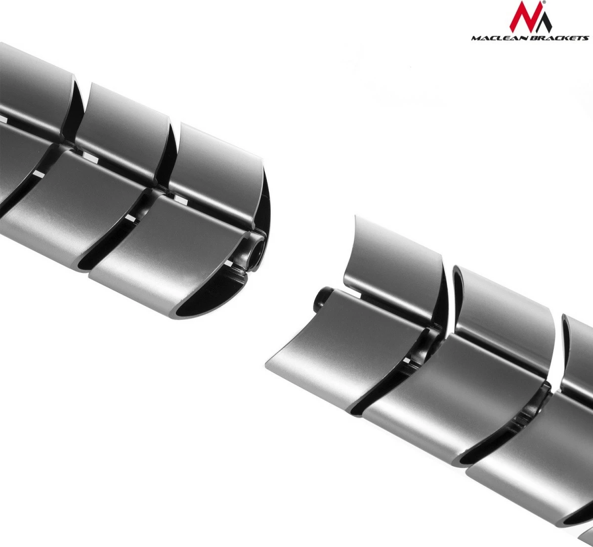 Organizator kablov, 80 cm, srebrn Maclean MC-768S