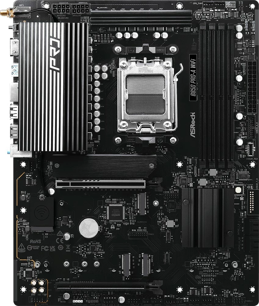 Matična plošča ASRock B850 PRO-A WIFI, ATX, Socket AM5, DDR5, WiFi 6E